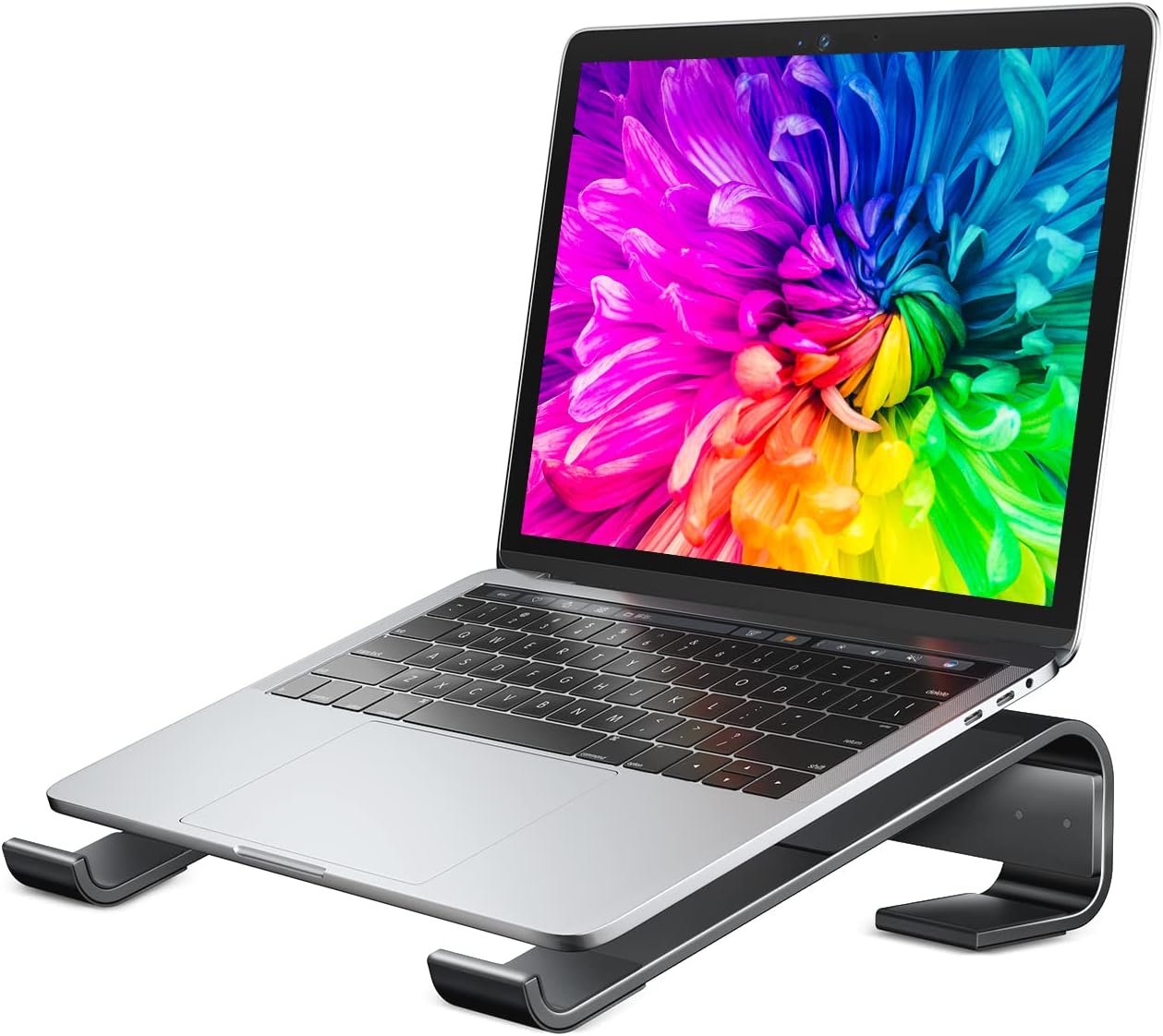Laptop Stand for Desk, Ergonomic Detachable Laptop Riser, Aluminum Stand, Compatible with 12-17'' All Laptops , Black